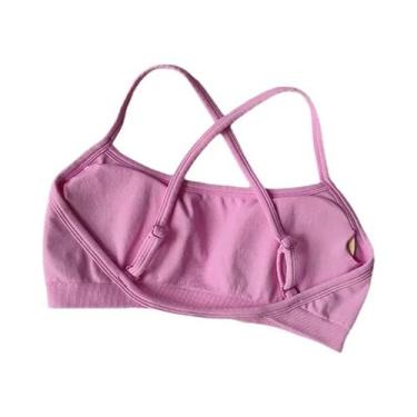 Imagem de Sutiãs Esportivos De Nylon Sem Costura Para Mulheres, Respirável, Com 