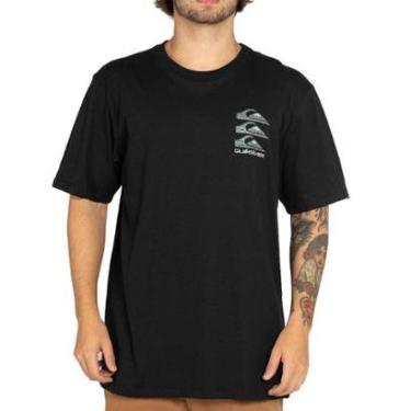 Imagem de Camiseta Quiksilver Vertical Logos WT25 Masculina-Masculino