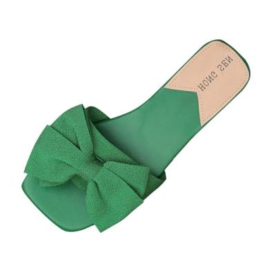 Imagem de Sapato feminino de cano baixo sem cadarço, casual, confortável para usar na primavera e verão, Verde, 39