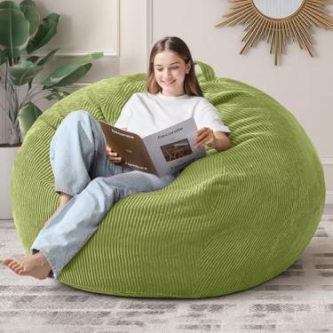 Imagem de Cadeira de pufe de 1,8 m em gota para adultos com espuma viscoelástica lavável na máquina para sala de estar, quarto