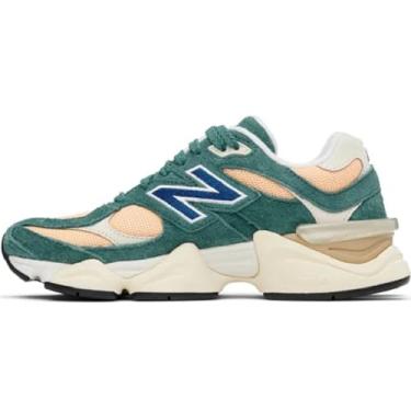 Imagem de New Balance 9060 Tênis masculino, Novo Spruce/flor de pêssego/Team Royal, 35