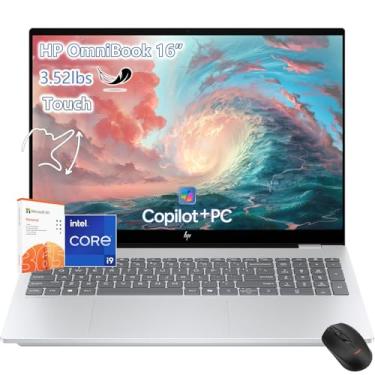 Imagem de HP Laptop OmniBook 5 com tela sensível ao toque - Intel Core Ultra 9 285H Beat AMD Ryzen9 8945H - 16 polegadas 2K -32GB RAM| SSD de 1 TB - Windows 11 Pro Office 365 - Teclado retroiluminado - Edição