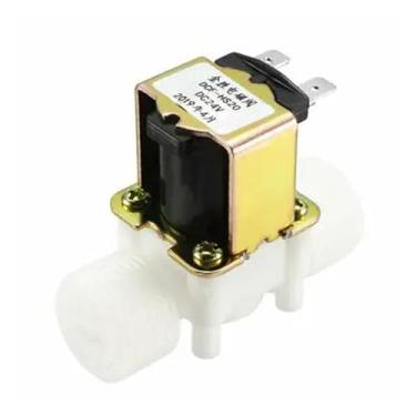 Imagem de ROUPWKWO Válvula solenoide de água G3/4 1 peça DC24V NC 17 mm macho rosca válvulas de entrada com filtro