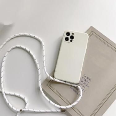 Imagem de Crossbody colar cinta cabo de silicone líquido caso de telefone para huawei p20 p30 p40 lite p50 pro y6 y7 y8p y9a y9s y9 prime 2019, x8, para p30