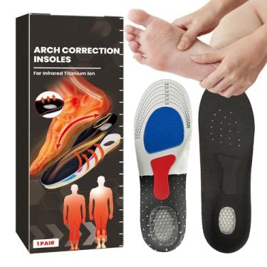 Imagem de Palmilhas Para Sapatos - Conforto Diário Anti-Derrapante 1 Par - Palmilhas de Apoio Arqueado para Calçado,Para Botas de Trabalho Sapatilhas Saltos Altos Corrida Caminhada Equitação Jogging