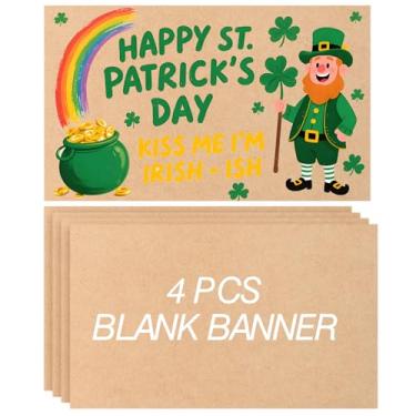 Imagem de Tatuo 4 Pcs 36" X 60" Large Brown Paper Banners for Halloween Crafts Blank 120gsm Thick Kraft Paper Banner for Indoor Display Craft Wall Signs Painting Christmas Birthday Wedding Party Decoration