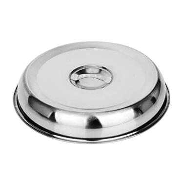Imagem de Conjuntos de utensílios de cozinha para assar bife wok tampa panelas de aço inoxidável redondo para frigideira, panela de cozinha, frigideira, panela, wok com botão tampa de comida de cozinha (tamanho