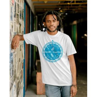 Imagem de Camiseta Cosme e Damião azul - Algodão - Saravando Acessórios Religios