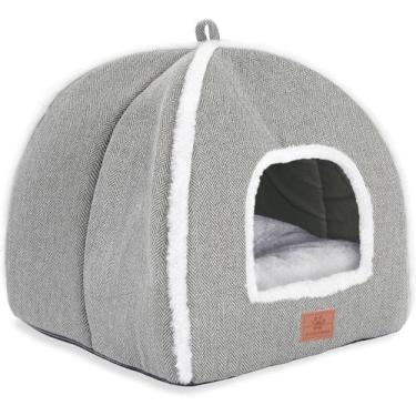 Imagem de Cama para Gato WINDRACING Casa Cueva para Gatos Tienda con Almohada Gr