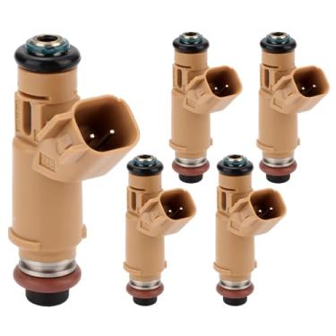 Imagem de Conjunto de 5 injetores de combustível | Compatível com Volvo S40 2004-2010 V50 2005-2010 2,4L L5| Substitui FJ1118 86994506 852-12248