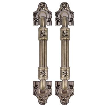 Imagem de Zerodis 2 Pces que Deslizam o Hardware do Punho da Tração da Liga do Hardware Porta Celeiro Ajustado Com Parafuso Design Ergonômico Alavanca Armário Estilo Vintage para Armários Dos Guarda-roupas