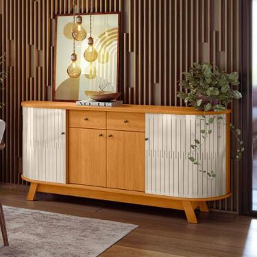 Imagem de Balcão Buffet 4 Portas 2 Gavetas Mônaco Madetec