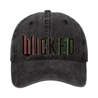 Imagem de Boné De Beisebol Vintage Amarelo Verde Ajustável Glinda Elphaba De Alg