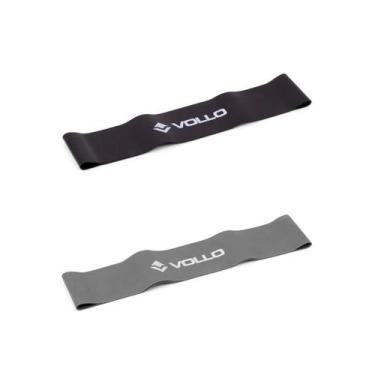 Imagem de Kit 2 Faixas Mini Band 2 Niveis Resistencia Vollo