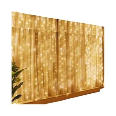 Imagem de Luzes de Cortina USB 6/4/3M - 8 Modos - Ideal para Quarto, Casa e Árvo
