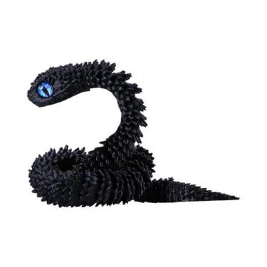 Imagem de Brinquedo De Cobra Flexível Impresso Em 3D De 30cm Com Juntas Móveis, 