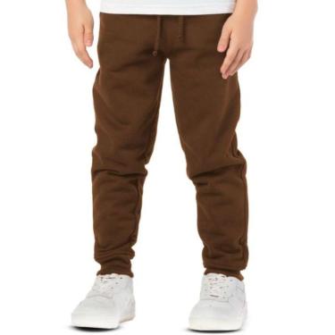 Imagem de Calça Infantil Menino Básica Moletom Nutella Tamanho:10;Cor:-Masculino