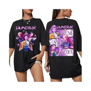 Imagem de Camiseta Gráfica Unissex K-pop Demon Hunters Rumi Mira Zpey 2025, Mole