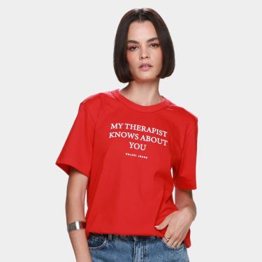 Imagem de Camiseta Colcci Jeans Casual Feminina-Feminino