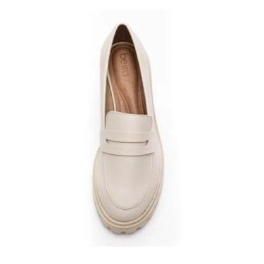 Imagem de Sapato Feminino Mocassim Beira Rio 4300.100.9569, Branco off, 38