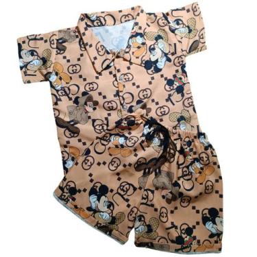Imagem de Roupa Mickey Gu Menino Conjunto Mickey Gu - IEL, Bege, 3 anos