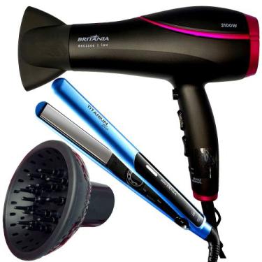 Imagem de Secador De Cabelo Britania 2100w Profissional Ion Bs22 Difusor Prancha