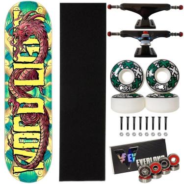 Imagem de Skate Wood Light Dragon Montado Profissional 8 Next Everlong-Masculino
