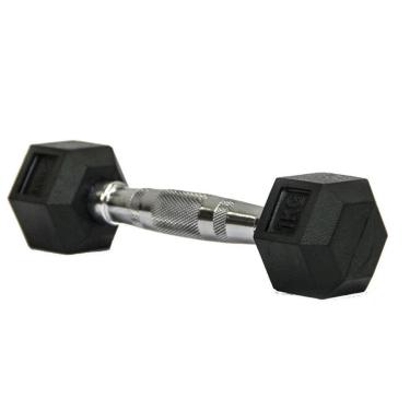 Imagem de Halter Dumbell Emborrachado Sextavado Cromado Rae - 1kg-Unissex