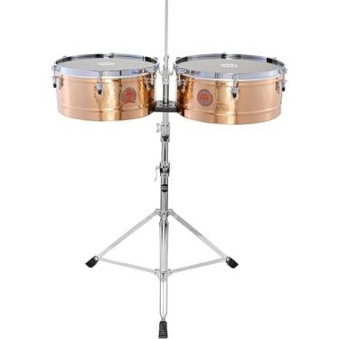 Imagem de Meinl Percussion Timbales de assinatura Patricio "El Chino" Diaz de 35,5 cm e 38,1 cm, bronze