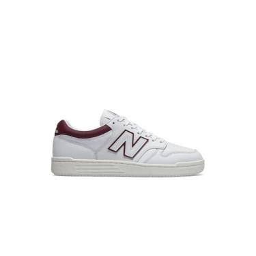 Imagem de New Balance Tênis masculino 480 V1, Bordeax branco, 36