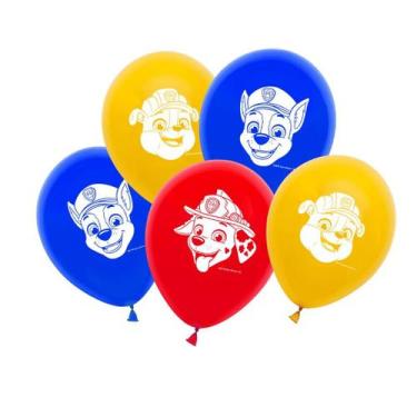 Imagem de Bexiga Balões Tema Nº 8 Patrulha Canina - 20 Unid - PIFFER