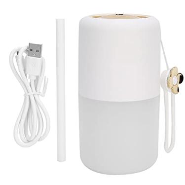 Imagem de SIWOTED 300ml Umidificador de ar Mist Maker Pulverizador Luz noturna USB Plug In Umidificador doméstico (Branca)