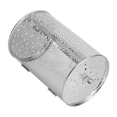 Imagem de Cesta de Fritadeira Rotativa 360 Graus Ferramenta Assado em Aço Inoxidável para Forno Elétrico Cozinha e Churrasco Aquecimento Uniforme com Buracos De