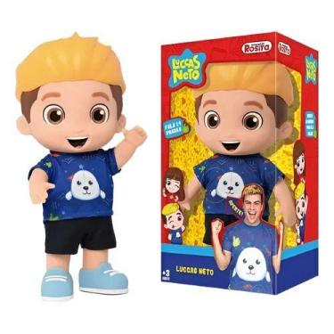 Imagem de Novabrink Boneco Aventureiro Azul Luccas Neto 14 Frases - Nova Brink