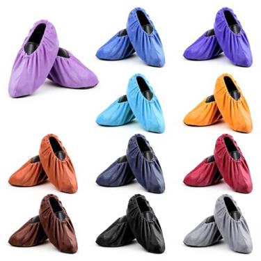 Imagem de PercyEffie 11 peças de capas de sapato para ambientes internos reutilizáveis antiderrapantes capas de sapatos de bota espessas reutilizáveis para uso doméstico capa de sapatos de luta livre lavável 11