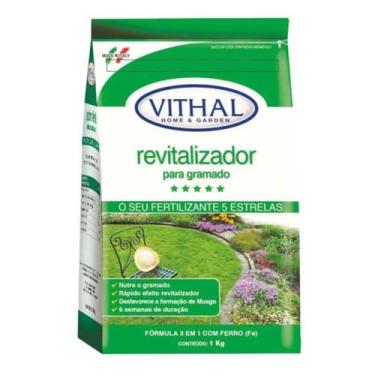 Imagem de Fertilizante Revitalizador Para Gramados Grama Jardim Vithal - 1kg