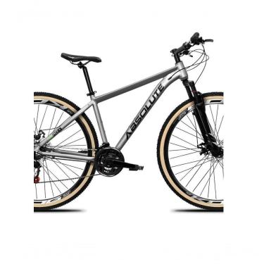 Imagem de Bicicleta Aro 29 Absolute Nero 5 Câmbio Shimano 24v Acera K7 Garfo Trava Freio A Disco Pneu C/faixa - Cinza Tam.19