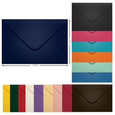Imagem de Envelope 160x235 Convite Azul Escuro Porto Seguro  100 Unid - Scrity