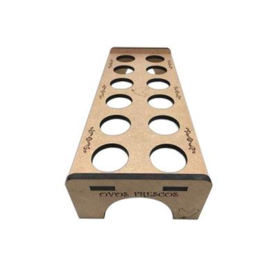 Imagem de Organizador para 12 Ovos em mdf Decorativo - NoBrand