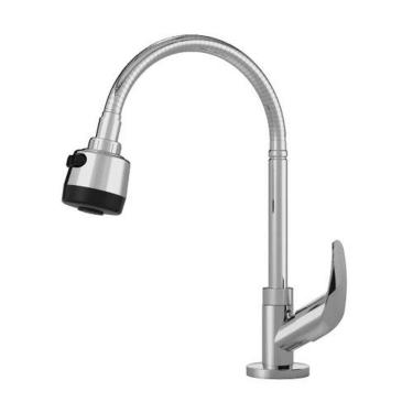 Imagem de Torneira Gourmet Mesa Monocomando Cromada 1/4 De Volta - Real Metais