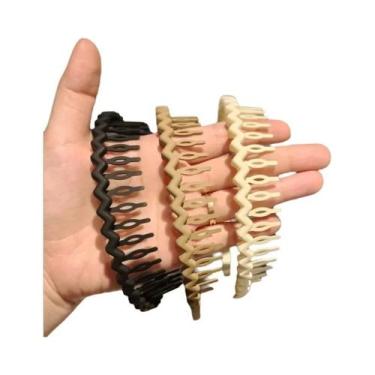 Imagem de Faixas De Cabelo Onduladas Antiderrapantes Femininas Da Moda - Kit Com