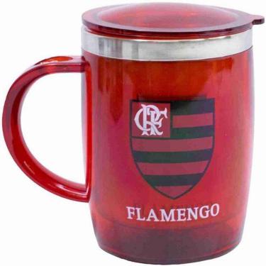 Imagem de Caneca Térmica Com Tampa 450ml - Flamengo-Unissex
