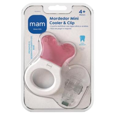 Imagem de Mordedor Para Bebê Com Água Mini Cooler E Clip 4M+ Mam Rosa