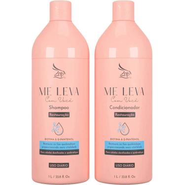 Imagem de Zap Me Leva Com Você - Kit Restauração Biotina E D-pantenol Litro Duo (2 Produtos)