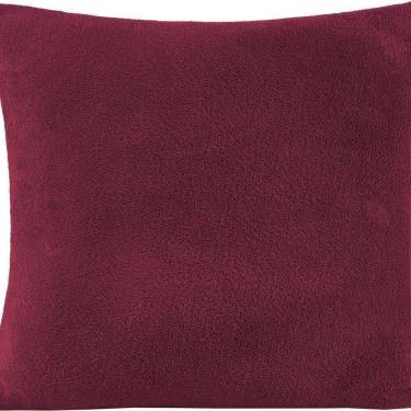 Imagem de Capa Almofada Veneza Manta Fleece 1 Peça 45cm X 45cm 100% Poliéster - Vinho