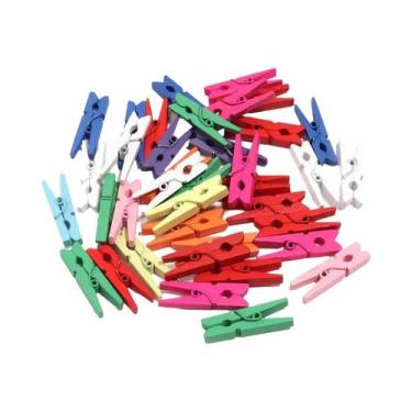 Imagem de Clipes De Madeira Coloridos, Grampos De Madeira De Vários Tamanhos, 20