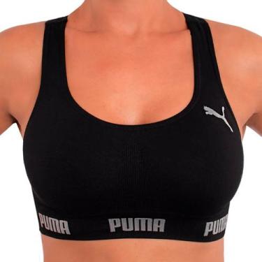 Imagem de Top Puma Original Feminino Academia Fitness Nadador Sem Costura S/ Boj