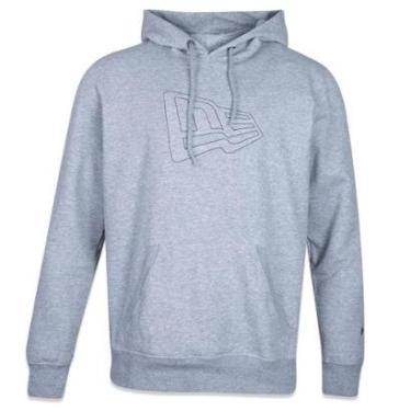 Imagem de MOLETOM CANGURU FECHADO FLAG CORE MESCLA CINZA NEW ERA-Masculino