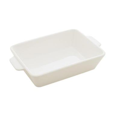 Imagem de Refratário de Porcelana com Alça Basic Branco 34cm x 20,5cm - Lyor