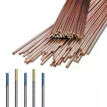 Imagem de Kit - 3 Tungstênio Ponta Azul 2,4mm + 2 TungstênioPonta Dourada 2,4mm 